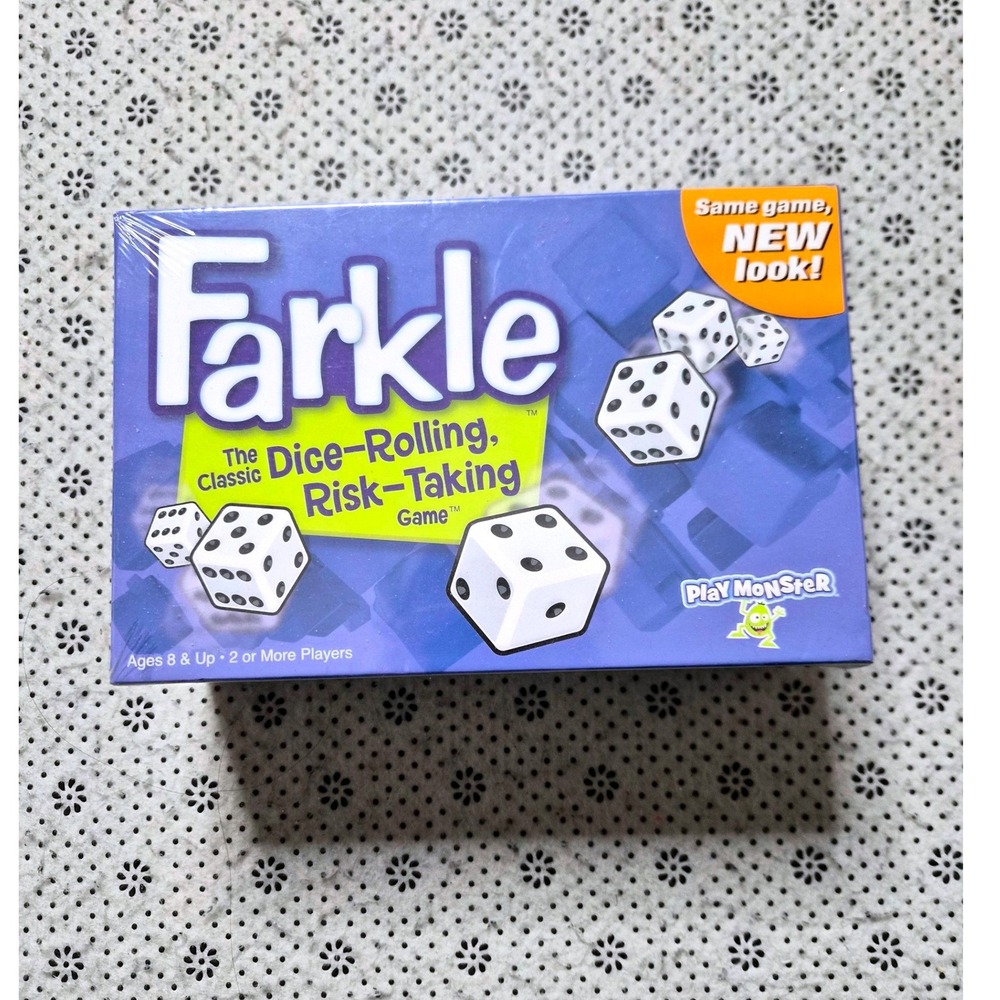NEW Farkle The Dice Rolling Risk Taking Game Ages 8+ 2 Plus Players‎ PlayMonster
